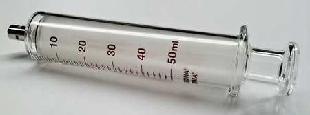 50ml Glass Luer Lock syringe